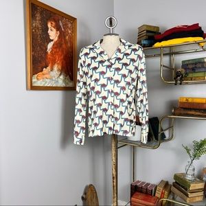 70s Button Up Blouse by Devon